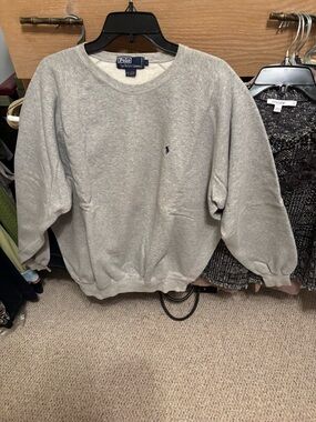 Polo by Ralph Lauren Light Gray Crewneck Sweatshirt